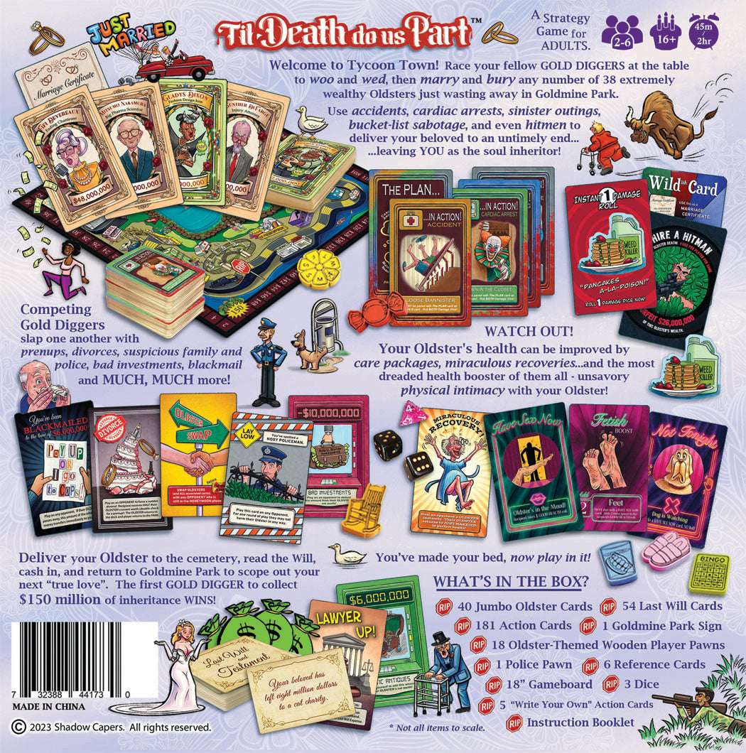 Hand-Signed DELUXE EDITION "Til Death Do Us Part" - Table-Top Strategy Game for Adults.