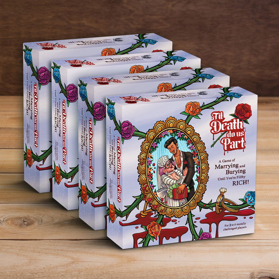 DELUXE ED. 4 PK!  Til Death Do Us Part - Table-Top Strategy Game for Adults.