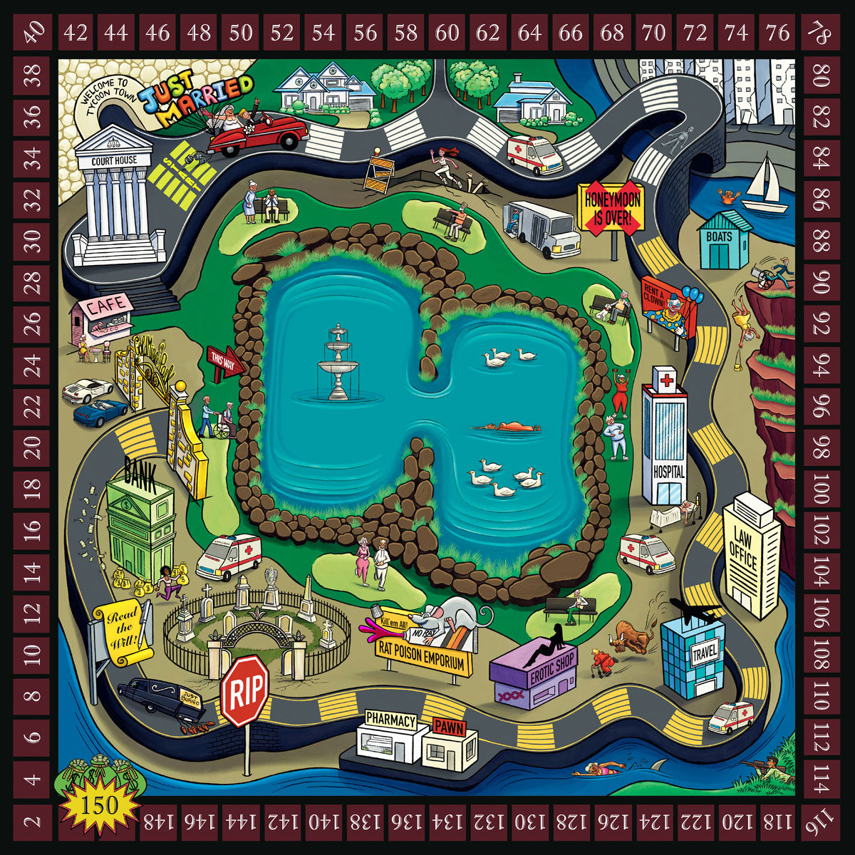 Hand-Signed DELUXE EDITION "Til Death Do Us Part" - Table-Top Strategy Game for Adults.