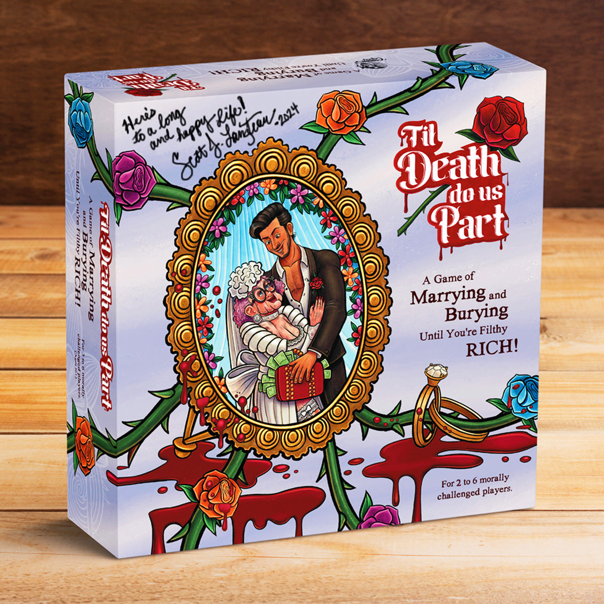Hand-Signed DELUXE EDITION "Til Death Do Us Part" - Table-Top Strategy Game for Adults.